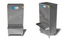 BEBEDOURO EM AÇO INOX C/2 TORNEIRAS MOD.180L